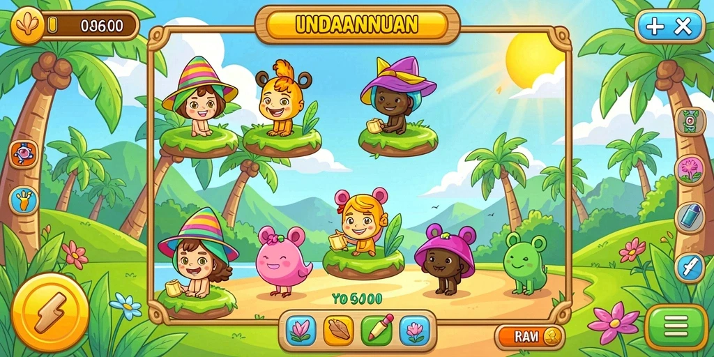 Screenshot 3 menunjukkan fitur bonus yang menggiurkan.
