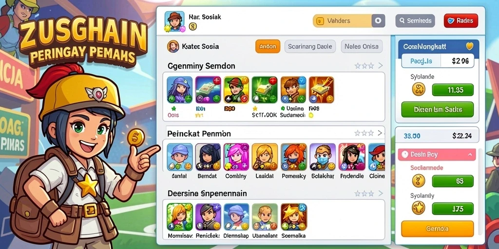 Karakter unik yang menambah keseruan game.