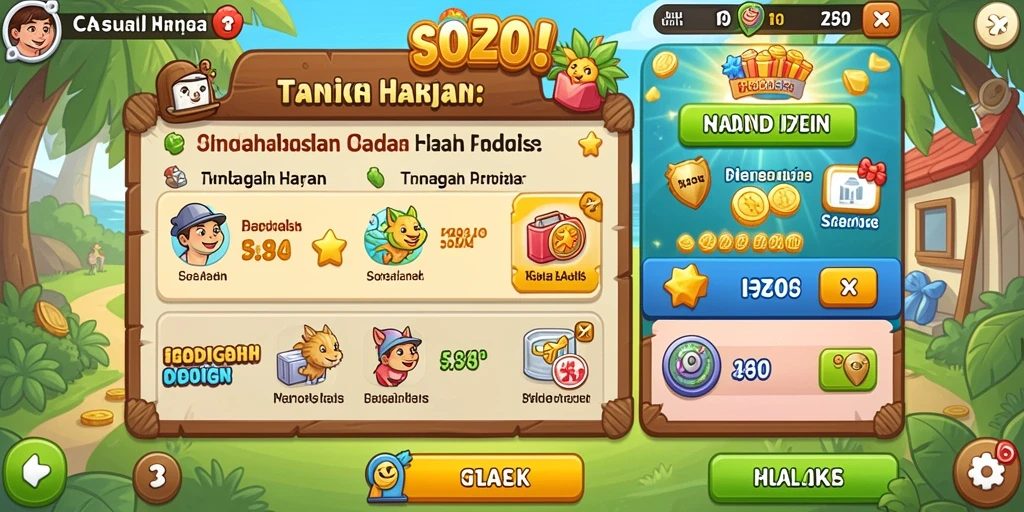 Fitur bonus yang menambah keseruan bermain.