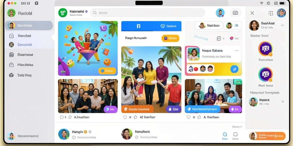 Fitur sosial yang membuat permainan lebih interaktif.