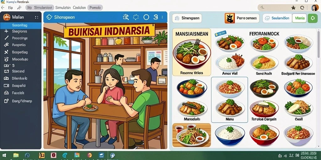 Screenshot memperlihatkan berbagai tema mesin slot yang tersedia.